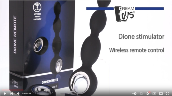 video vibrátor dream toys midnight magic dione remote